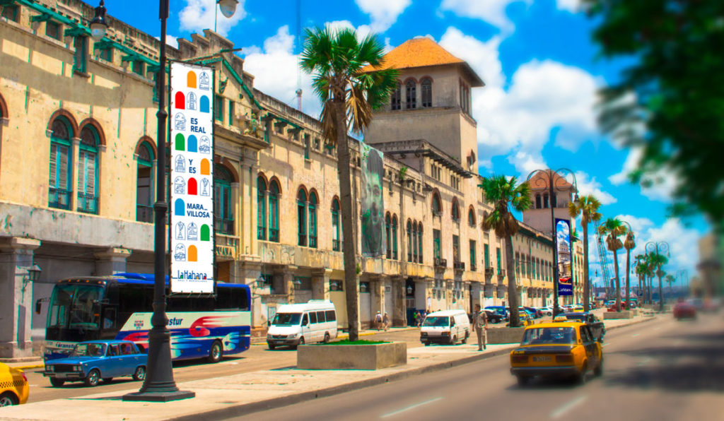 Diseño para la campaña Habana 500. Gráfica de apoyo.