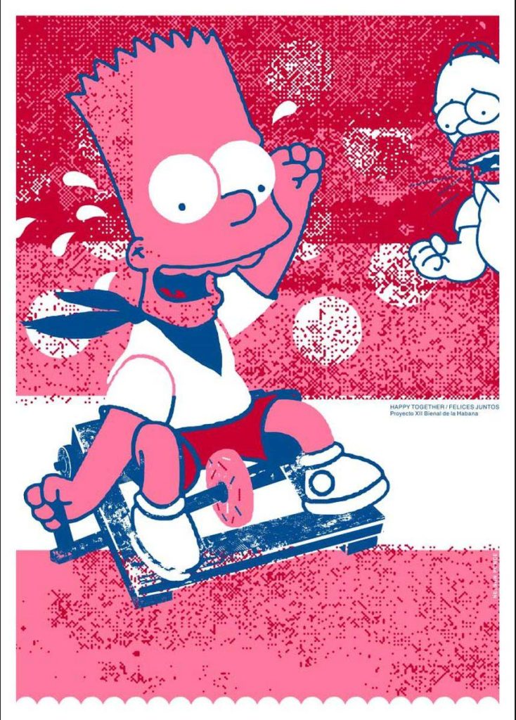 Bart Simpson, cartel diseño de Nelson Ponce.