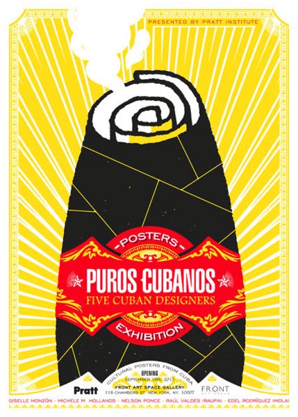 Cartel para la exposición Puros Cubanos. Nelson Ponce. 2015.