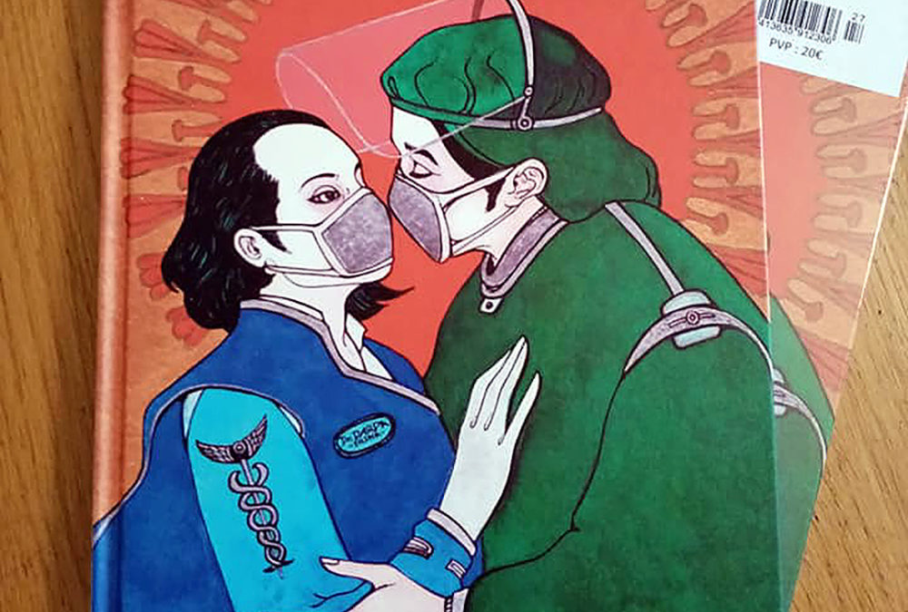 Los historietistas y la pandemia en Bélgica: Ilustradora cubana realiza imagen de cubierta para suplemento especial