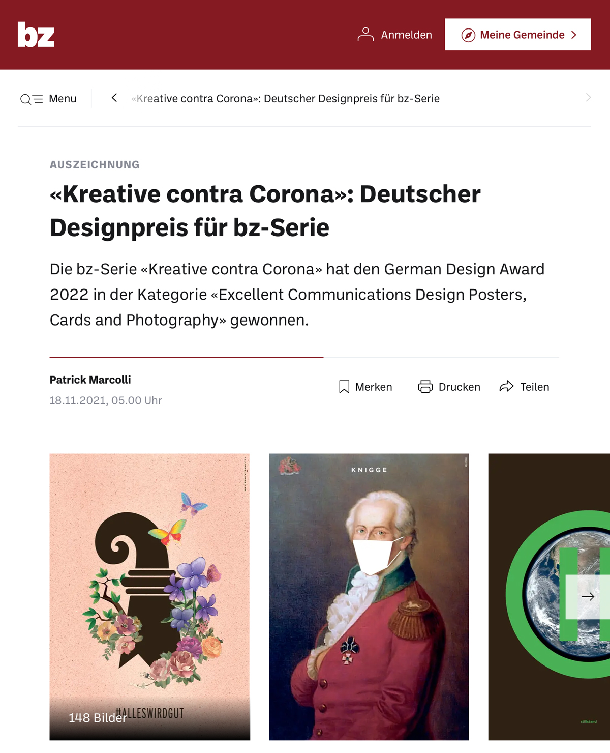 German Design Award. Creative contra Corona.
