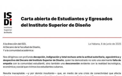 Estudiantes y egresados del Instituto Superior de Diseño exigen la renuncia del decano en carta abierta
